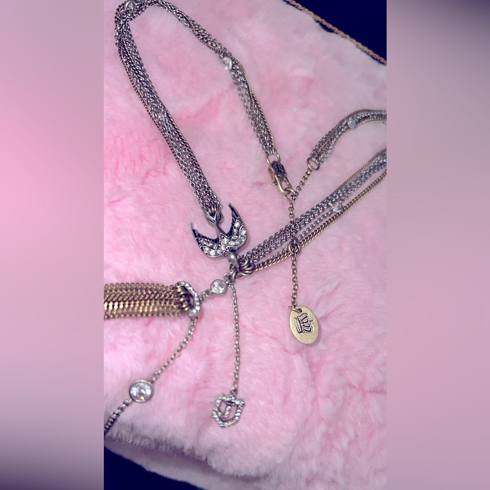RARE HTF Vintage multi chain sparrow Juicy Couture necklace. - Picture 5 of 8